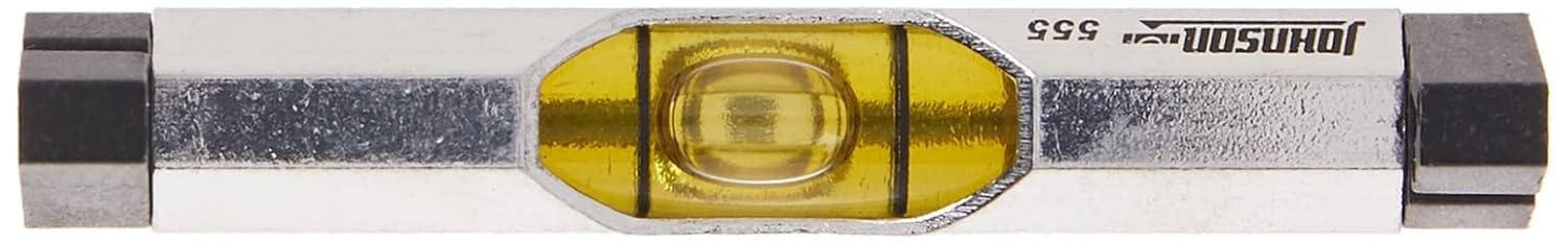 Johnson Level & Tool 555 Aluminum Line Level, 3", Silver, 1 Level